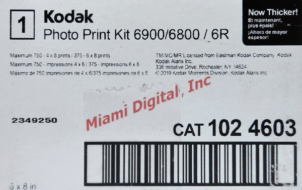 Kit de Impresión KODAK 6900/6R Kit de Impresión KODAK 6900/6R