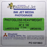 MITSUBISHI 24"x 100' Inkjet PhotoGloss 255 gsm