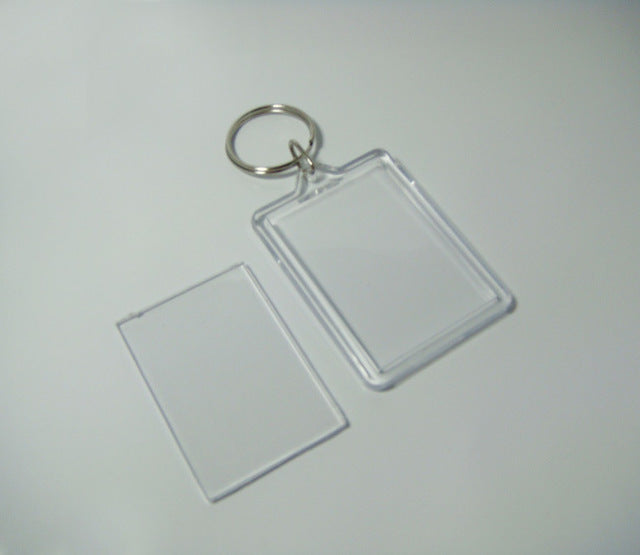 Key chain 2" x 2 x 7/8" Plastic