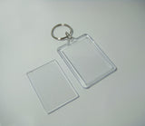 Key chain 2" x 2 x 7/8" Plastic
