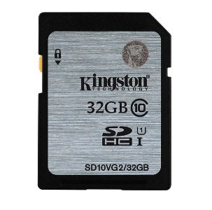 Kingston 32GB UHS-I SDHC Memory Card (Class 10) SD10VG2