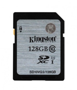 Kingston 128GB UHS-I SDHC Memory Card (Class 10) SD10VG2