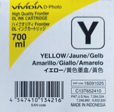 Fujifilm DL600 / DL650 Yellow  Ink Cartridge 16091025 / C13T652410 700ML EXP 2024