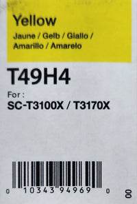 Epson Yellow T49H4 Sublimation Ink Bottle for SC-T3100X