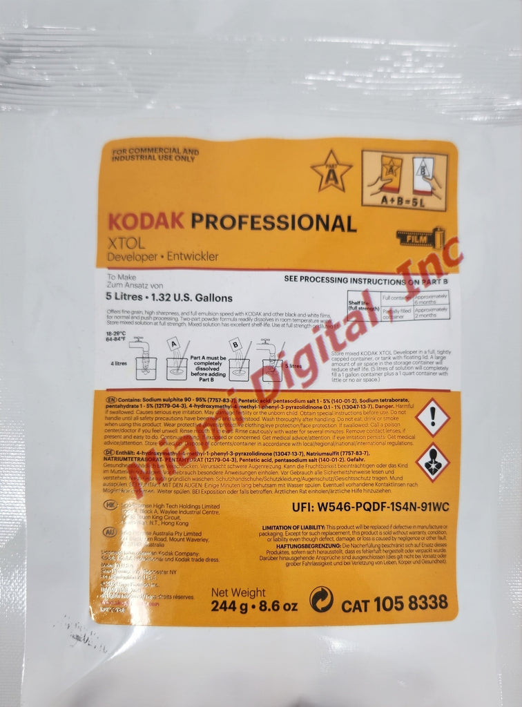Kodak XTOL Powder Film Developer 1058338 (To Make Liters)