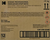 Kodak Indicator Stop Bath (Liquid) for Black & White Film & Paper (Makes 8 Gallons) CAT 5160346 MIN/MULT 12PCS