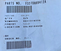 FUJI 327D889412 Gear, spur - FRONTIER FRONTIER 570