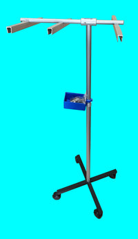 CROWN FILM STAND 3 RAILS W/25 ALIGATOR CLIPS