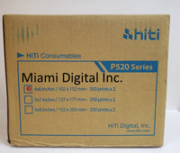 Hiti P525L and Hiti P520L 4 x 6" Ribbon & Paper Case (Prints 1000)