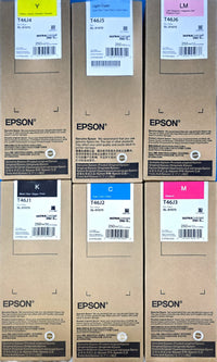 Epson T46J Full Ink Set Bundle 250ML For SureLab D1070 and D1070DE Printers
