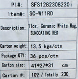 Sublimation White Ceramic Mugs 11oz Grade AAA 36pcs/Box