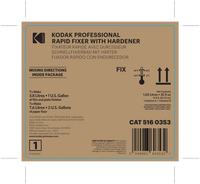 Kodak Rapid Fixer 5160353 Solutions A & B for Black & White Film & Paper - (Makes 1 Gallon for Film/ 2 Gallons for Paper)