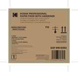 Kodak Rapid Fixer 5160353 Solutions A & B for Black & White Film & Paper - (Makes 1 Gallon for Film/ 2 Gallons for Paper)