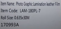 Photo Graphic Lamination Leather Film 25"x98' (170993A)