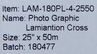 Photo Graphic Lamination Cross (25" x 50m) (LAM-180PL-4-2550)