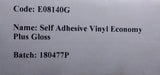 Self Adhesive Vinyl Economy Plus Gloss (25" x 40')
