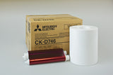Mitsubishi CK-D746 4"x6" Media Kit - Set of Two 4" Paper Rolls and Ribbons