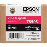 Epson T850300 Vivid Magenta UltraChrome HD Ink Cartridge (80 ml)