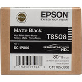 Epson T850800 Matte Black UltraChrome HD Ink Cartridge (80 ml)
