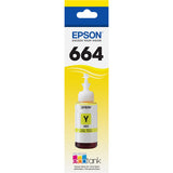 Epson T664 Yellow T664420 Ink Bottle (70mL)