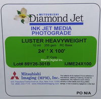 MITSUBISHI 24"x100' Inkjet Photo Luster 250 gsm